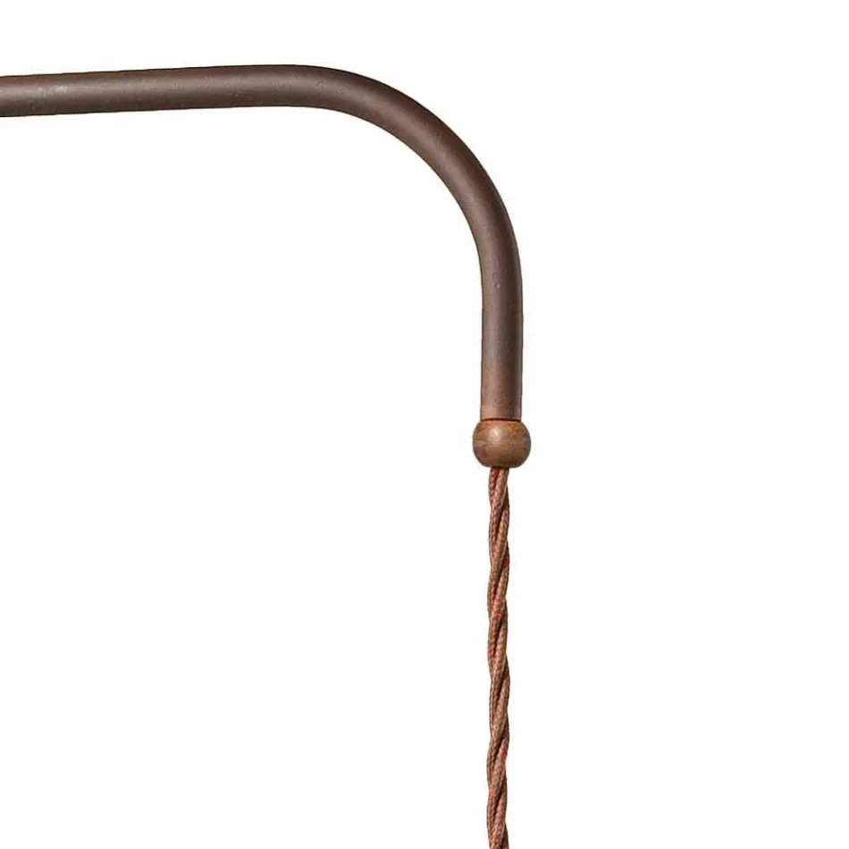 Lâmpada de suspensão com braço direcional Sally country style Viadurini