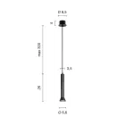 Luminária de Suspensão com Armação de Metal e Cabos Ajustáveis - Birch Viadurini