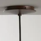 Lâmpada de suspensão com abajur de poliéster Made in Italy - Toscot Junction Viadurini