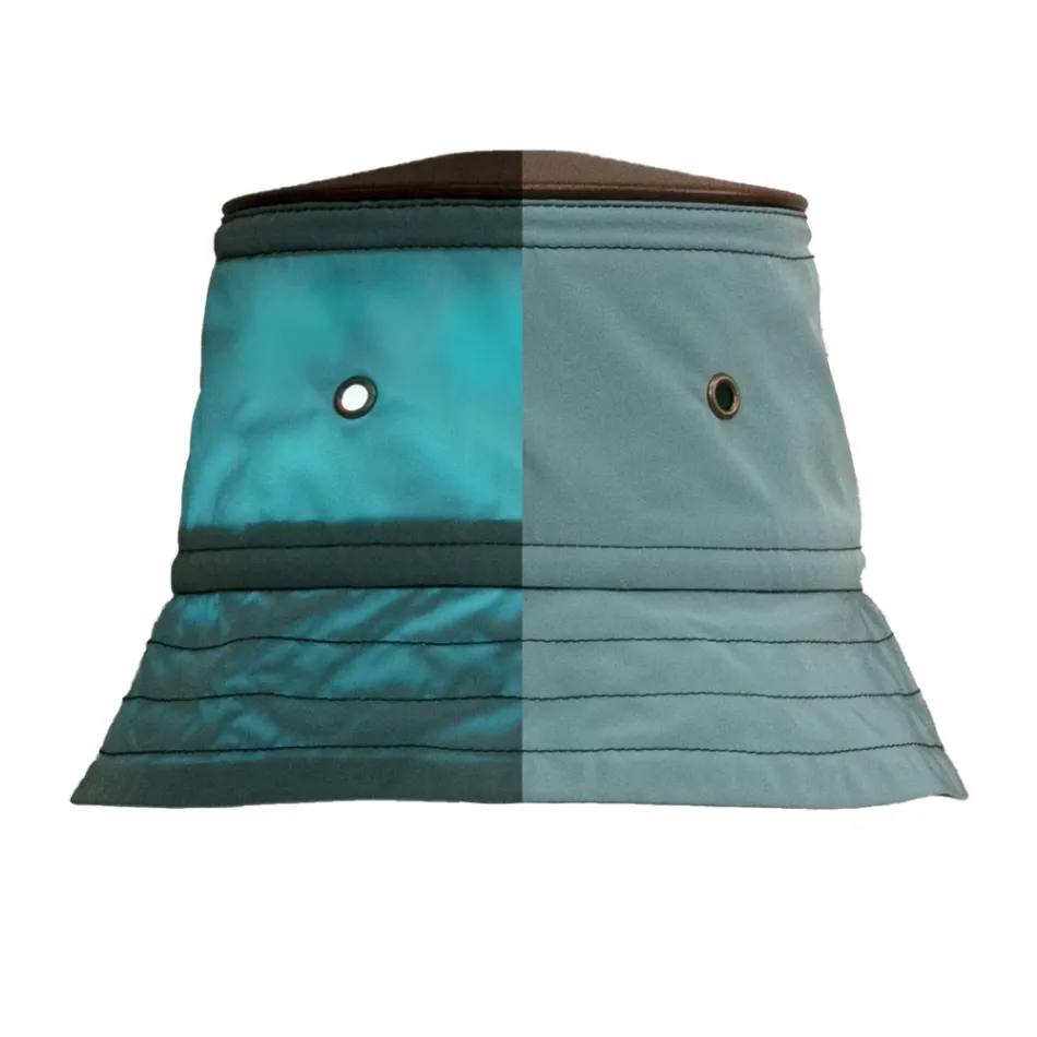 Lâmpada de suspensão com abajur de poliéster Made in Italy - Toscot Junction Viadurini