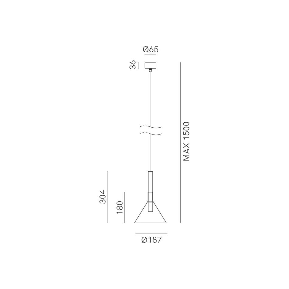 Candeeiro de Suspensão com Vidro em Vários Formatos Fabricado em Itália - Sintonia Viadurini