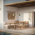 Candeeiro suspenso para exterior em latão fabricado na Itália - Chuva Viadurini