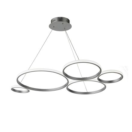 Lâmpada suspensa de design para sala de estar em prata ou metal dourado - Olimpo Viadurini
