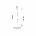 Candeeiro suspenso de design rústico Ø60 cm Galileo Il Fanale Viadurini