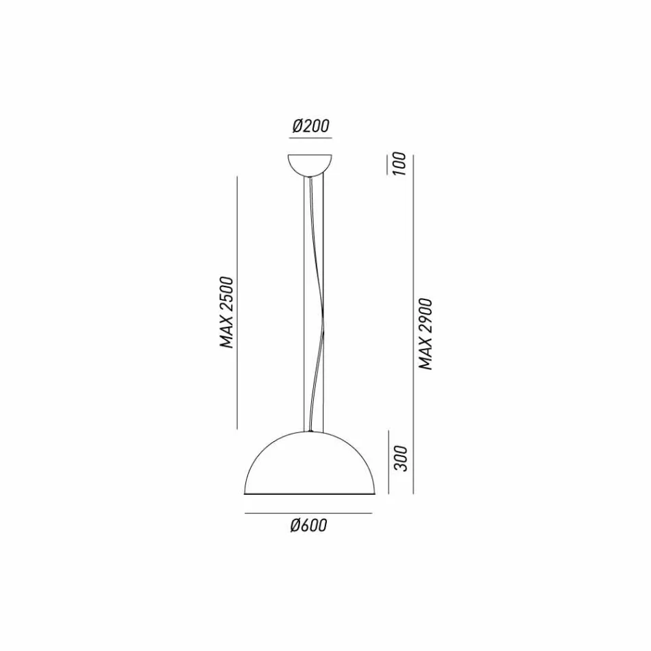 Candeeiro suspenso de design rústico Ø60 cm Galileo Il Fanale Viadurini