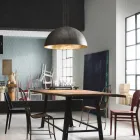 Candeeiro suspenso de design rústico Ø60 cm Galileo Il Fanale Viadurini