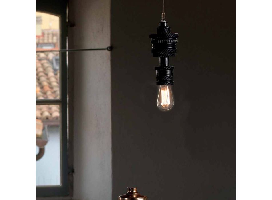 Lâmpada suspensa de design em cerâmica 3 acabamentos feitos na Itália - futurismo Viadurini