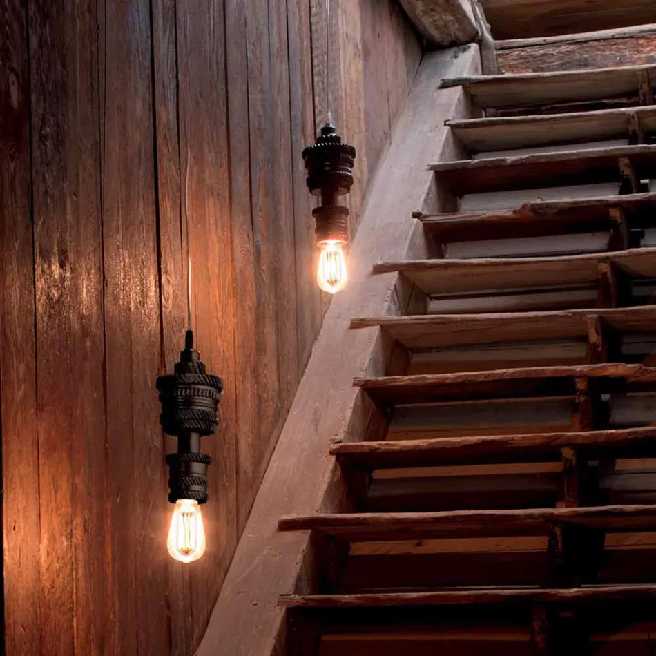 Lâmpada suspensa de design em cerâmica 3 acabamentos feitos na Itália - futurismo Viadurini