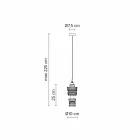 Lâmpada suspensa de design em cerâmica 3 acabamentos feitos na Itália - futurismo Viadurini