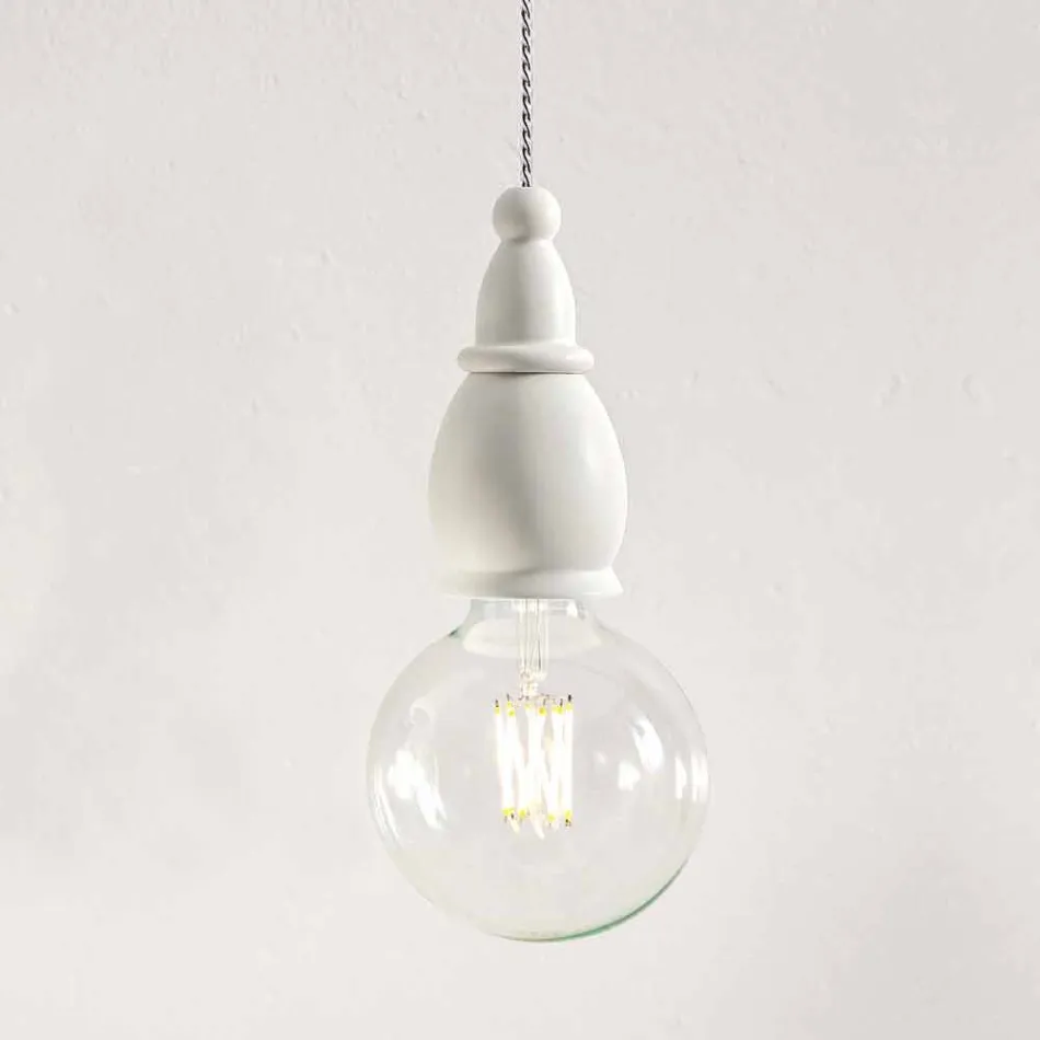 Lâmpada de suspensão design em cerâmica fabricada na Itália - Fate by Aldo Bernardi Viadurini