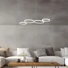 Aldebaran - Luminária pendente de design em vidro e metal, fabricada na Itália. Viadurini