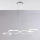 Aldebaran - Luminária pendente de design em vidro e metal, fabricada na Itália. Viadurini