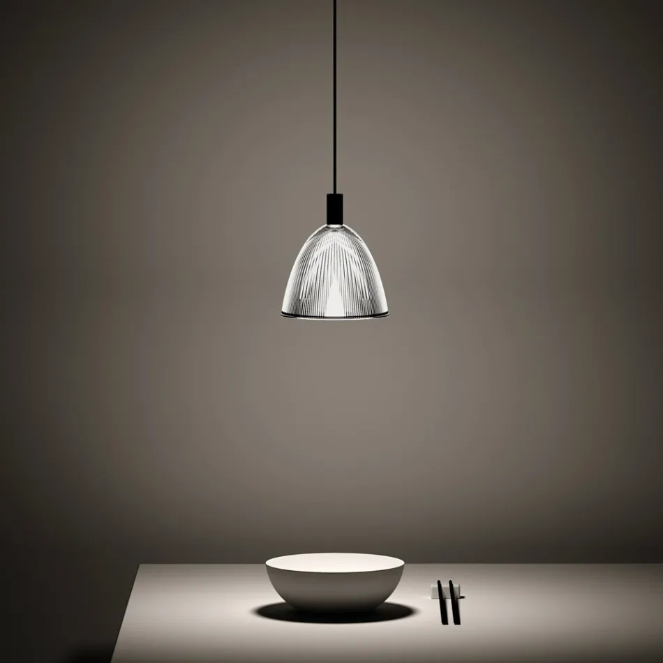 Candeeiro suspenso design em vidro veneziano fabricado na Itália - Safira Viadurini