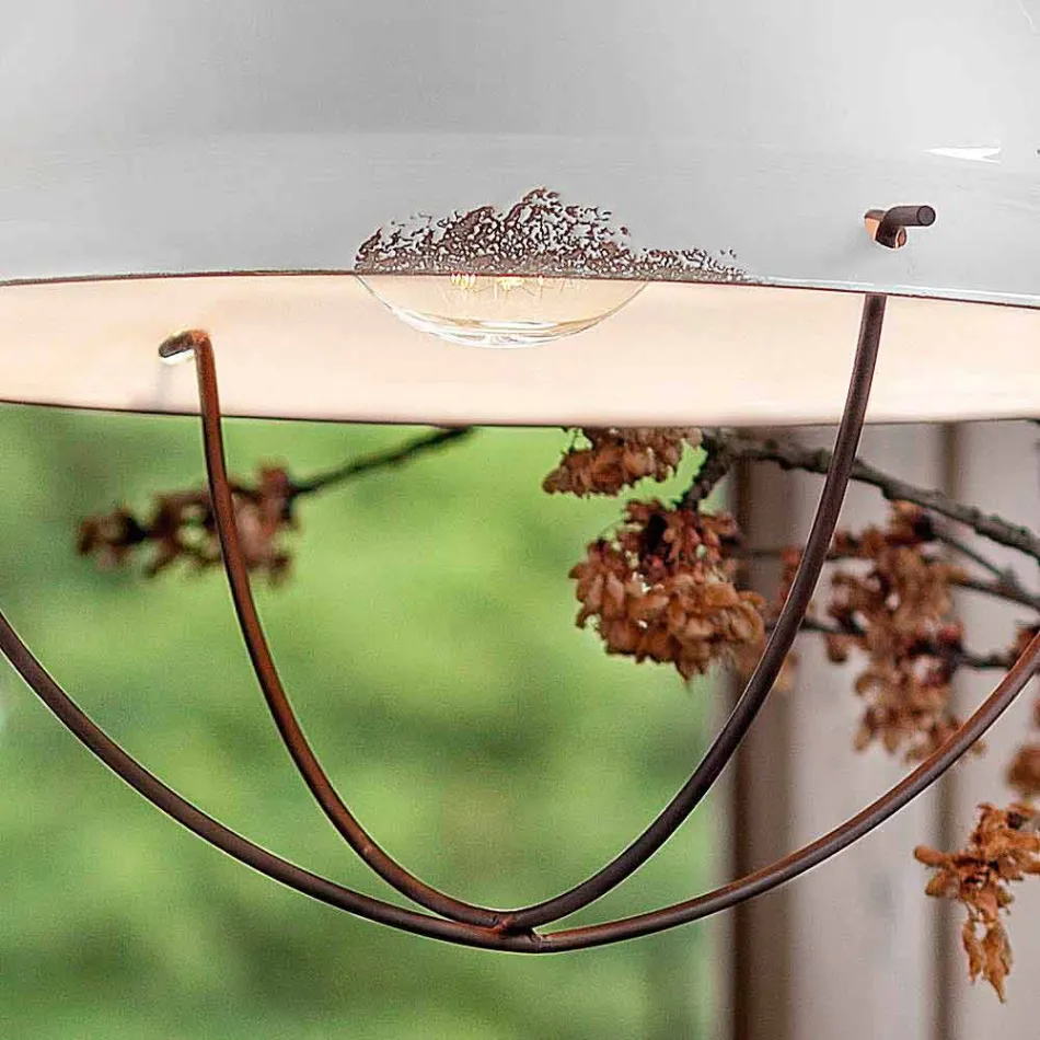 Lâmpada de design industrial suspensão suspensão Clara Viadurini