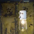 Luminária pendente de design urbano artesanal Edith Ferroluce Viadurini