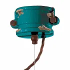 Lâmpada de suspensão trabalhada design urbano Edith Ferroluce Viadurini