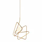 Pendente em aço moderno Ø60xh.60xL.cavo200cm, Adele Viadurini