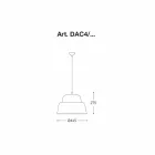 Candeeiro de suspensão em alumínio moderno - Cappadocia Aldo Bernardi Viadurini