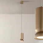 Candeeiro de Suspensão em Alumínio Pintado a Pó e Cabo Ajustável - Buxus Viadurini