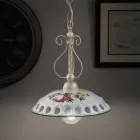 Candeeiro de Suspensão de Cerâmica Artesanal com Passanastri - Nápoles Viadurini