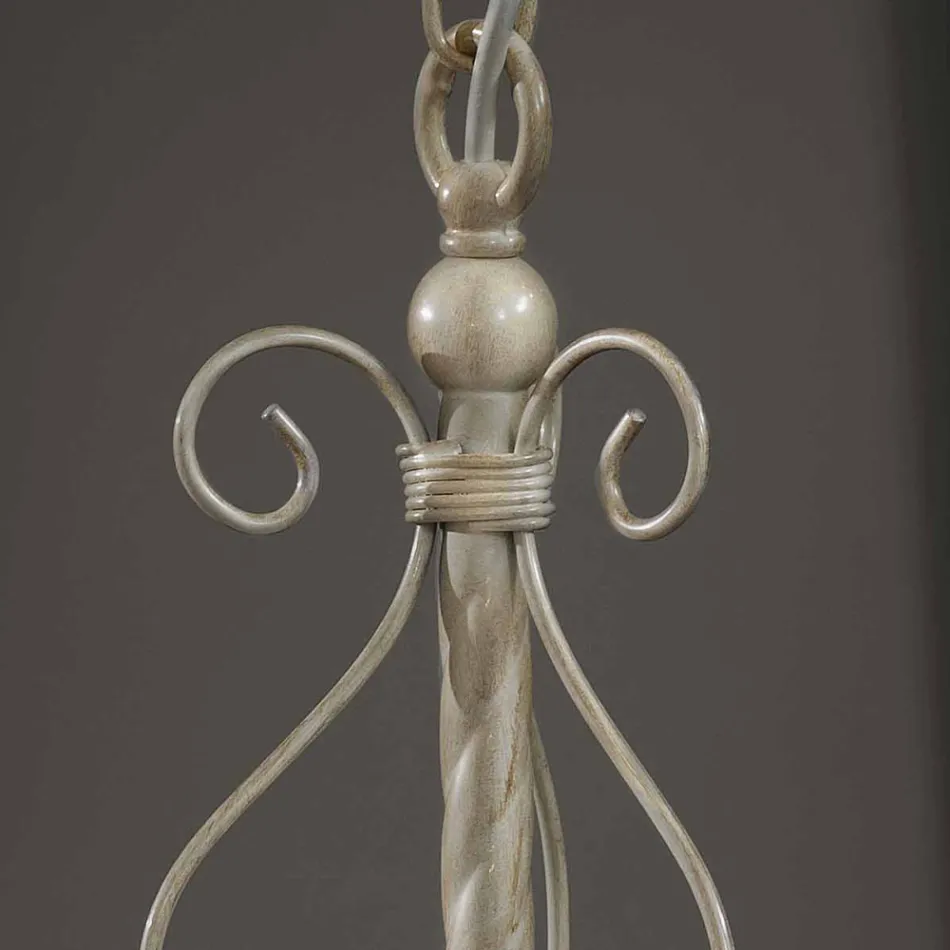 Candeeiro de Suspensão de Cerâmica Artesanal com Passanastri - Nápoles Viadurini