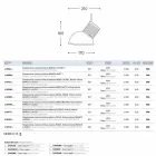 Candeeiro de mesa Ceramic Glaze The 10 Aldo Bernardi Viadurini