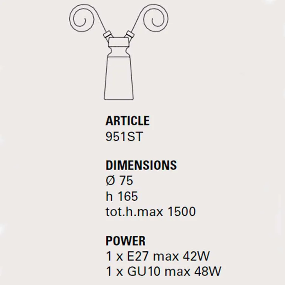 Luminária pendente de cerâmica para composição Battersea - Toscot Viadurini