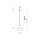 Pendente em ferro envelhecido com sino Virginia Il Fanale Viadurini