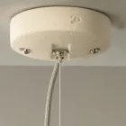 Lâmpada de suspensão em majólica toscana feita à mão na Itália - Toscot Rossi Viadurini