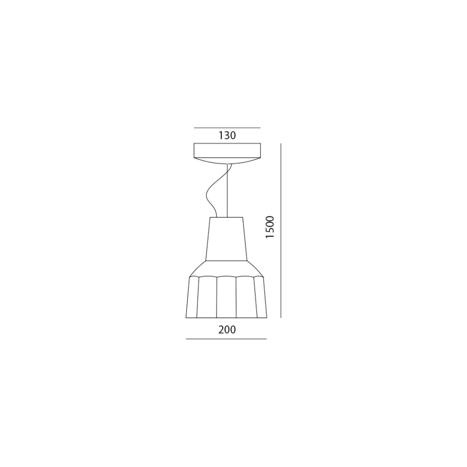 Lâmpada de suspensão em majólica toscana feita à mão na Itália - Toscot Rossi Viadurini