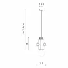 Candeeiro de Suspensão nos Tamanhos Branco, Antracite ou Metal Dourado 2 - Meccasmo Viadurini