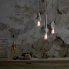 Candeeiro de Suspensão nos Tamanhos Branco, Antracite ou Metal Dourado 2 - Meccasmo Viadurini