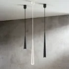 Candeeiro de Suspensão em Tamanhos 2 Branco, Preto ou Metal Dourado - Girotondo Viadurini