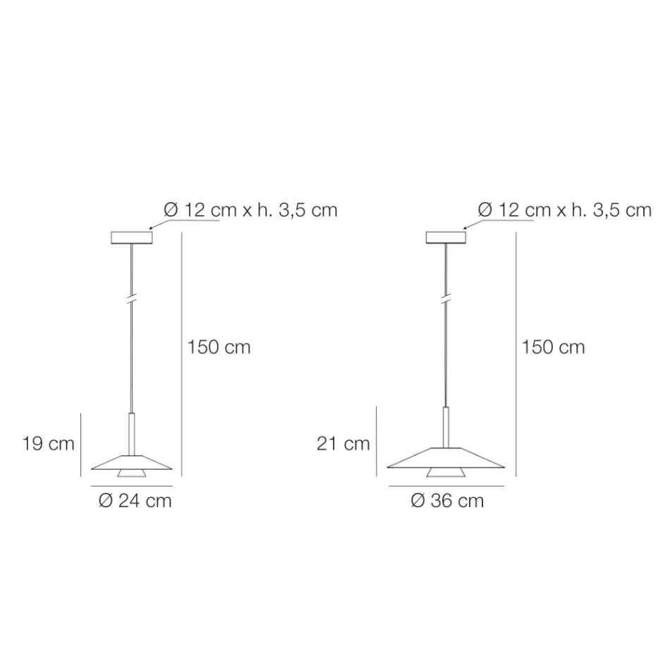 Luminária Pendente Mira Metal em Vários Acabamentos Viadurini