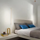 Luminária de Suspensão em Metal Pintado Dourado com Cabos Ajustáveis - Laranja Viadurini