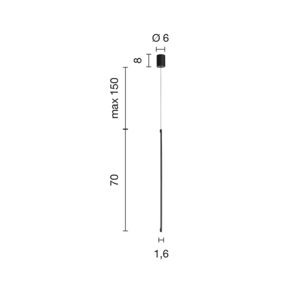 Luminária de Suspensão em Metal Pintado Dourado com Cabos Ajustáveis - Laranja Viadurini