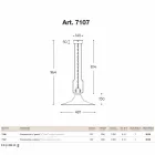 Pendente em latão e moinho de cobre com gancho Viadurini