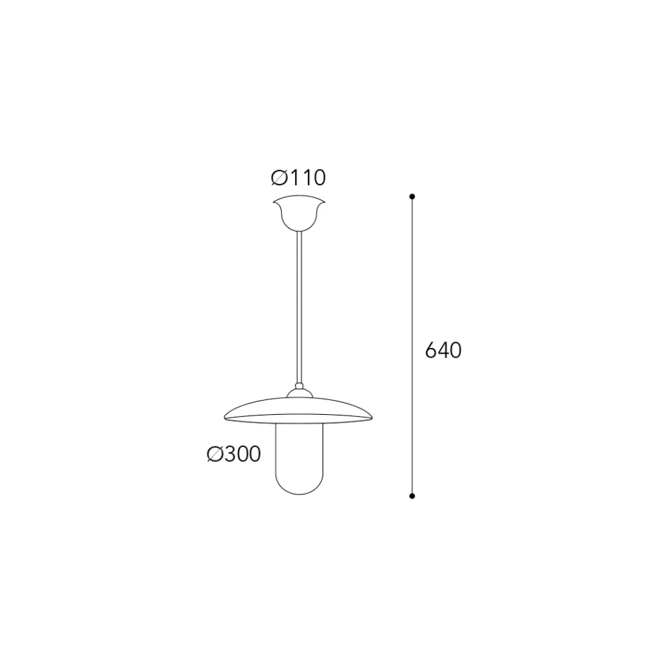 Luminária pendente Drago em latão, vidro e com classificação IP44, fabricada na Itália. Viadurini