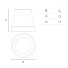 Lâmpada de Suspensão em Polietileno Branco Fabricado na Itália - Minervo Viadurini