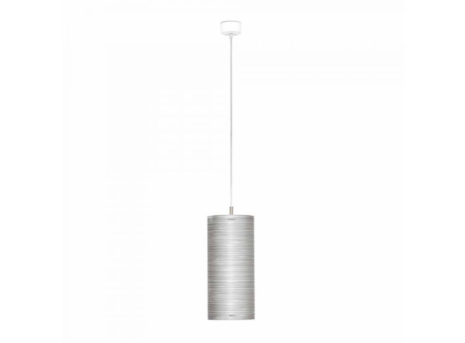 Luminária de suspensão de polipropileno fabricada em Itália Debby, diam. 17cm Viadurini