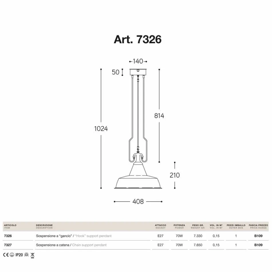 Candeeiro suspenso em fundição antiga em cobre e latão Viadurini