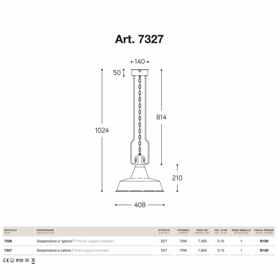 Candeeiro suspenso em fundição antiga em cobre e latão Viadurini
