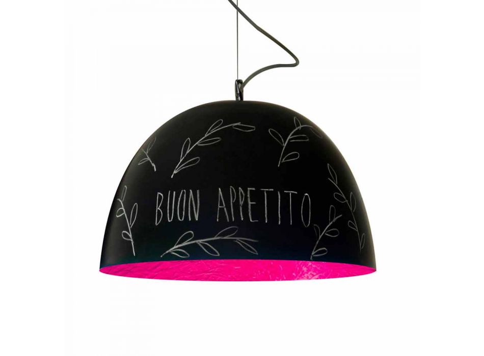 Luminária pendente de resina In-es.artdesign H2o Modern blackboard Viadurini