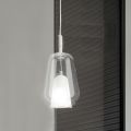 Luminária Pendente em Vidro e Arame Transparente Made in Italy - Trilly