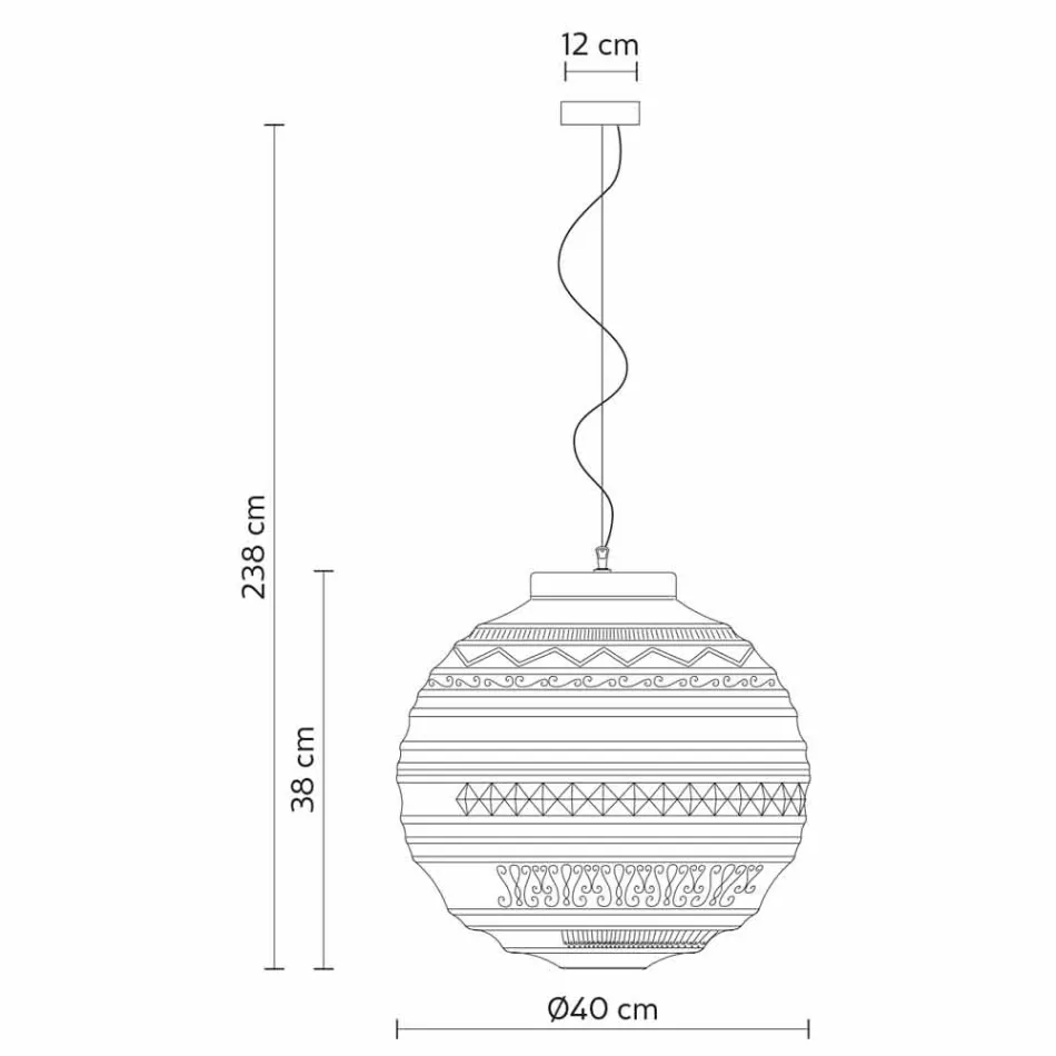 Lâmpada de suspensão em vidro acetinado branco em 2 tamanhos de design - Morse Viadurini