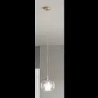 Luminária pendente de vidro soprado de camada dupla feita na Itália - Trilly  Viadurini