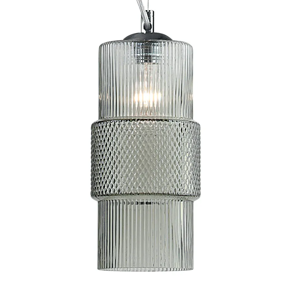 Lâmpada de suspensão em vidro soprado à mão em Veneza 15 cm - Satomi Viadurini