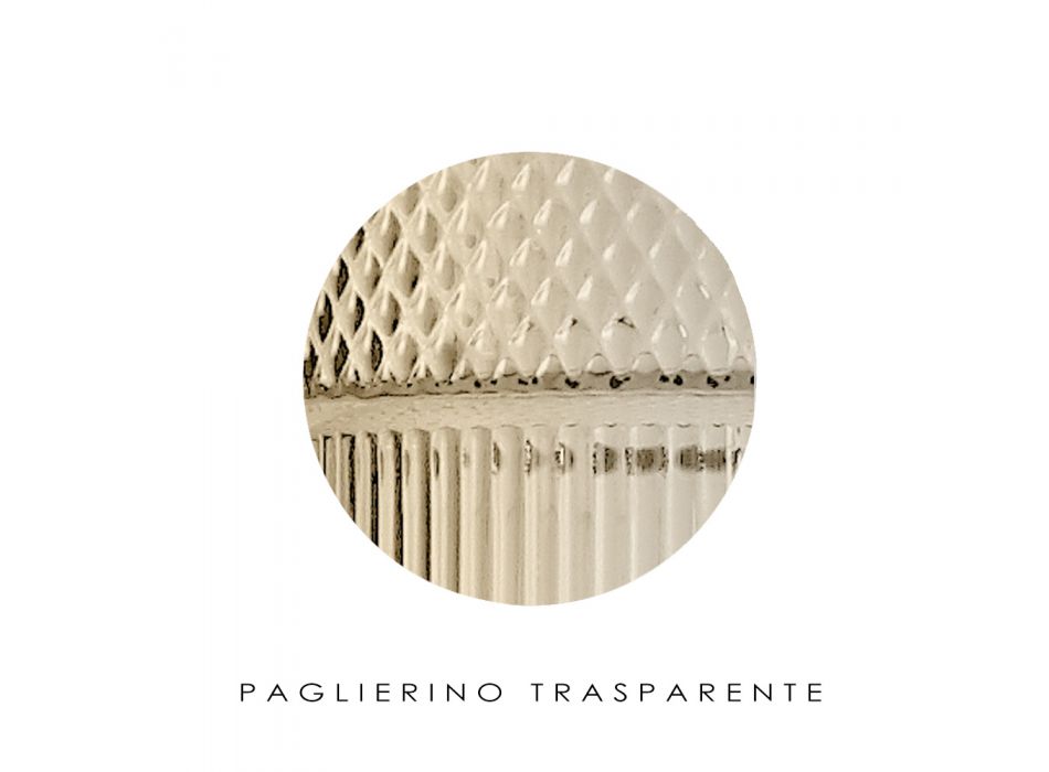 Lâmpada de suspensão em vidro soprado à mão em Veneza 15 cm - Satomi Viadurini