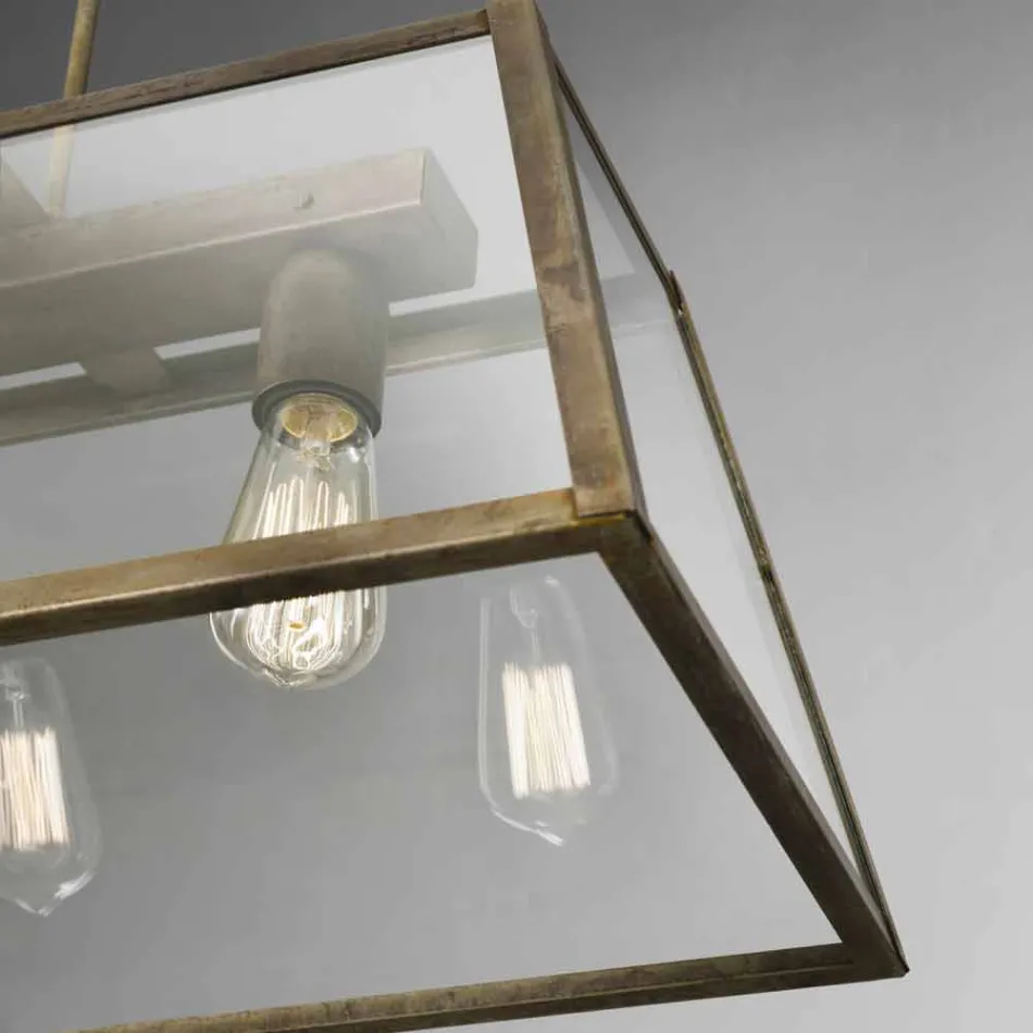 Luminária pendente industrial 3 London lights Il Fanale Viadurini