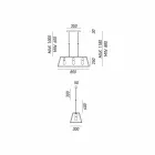 Luminária pendente industrial 3 London lights Il Fanale Viadurini